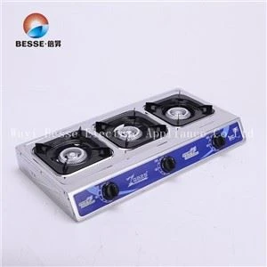 Three Same Cast Iron Burner Cooker